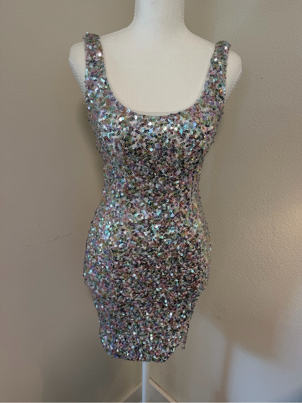 Altar'd State Sparkle ✨ Iridescent Sequin Mini Dress Prom Party Sexy Fun NYE